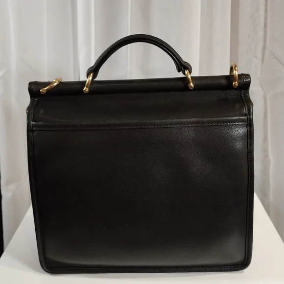 SOLD Vintage Coach Black/Brass Willis #9927 - Picture 7 of 17